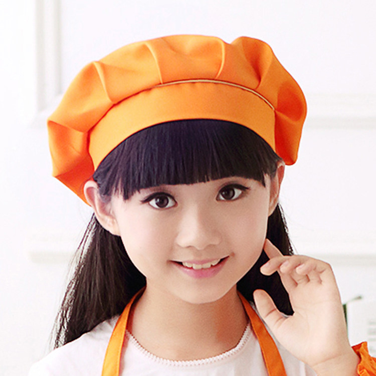 儿童厨师套袖围裙画画配套同色面料可印logo袖套