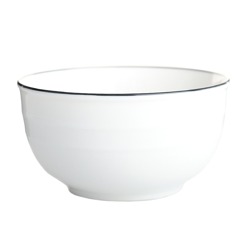 家用单个面碗6英寸饭碗白饭碗陶瓷吃饭创意简约碗