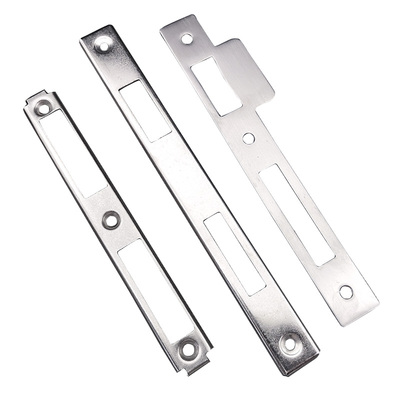 断桥铝门扣板铝合金塑钢门锁不锈钢阳台门框锁具挡板片配件扣盖片