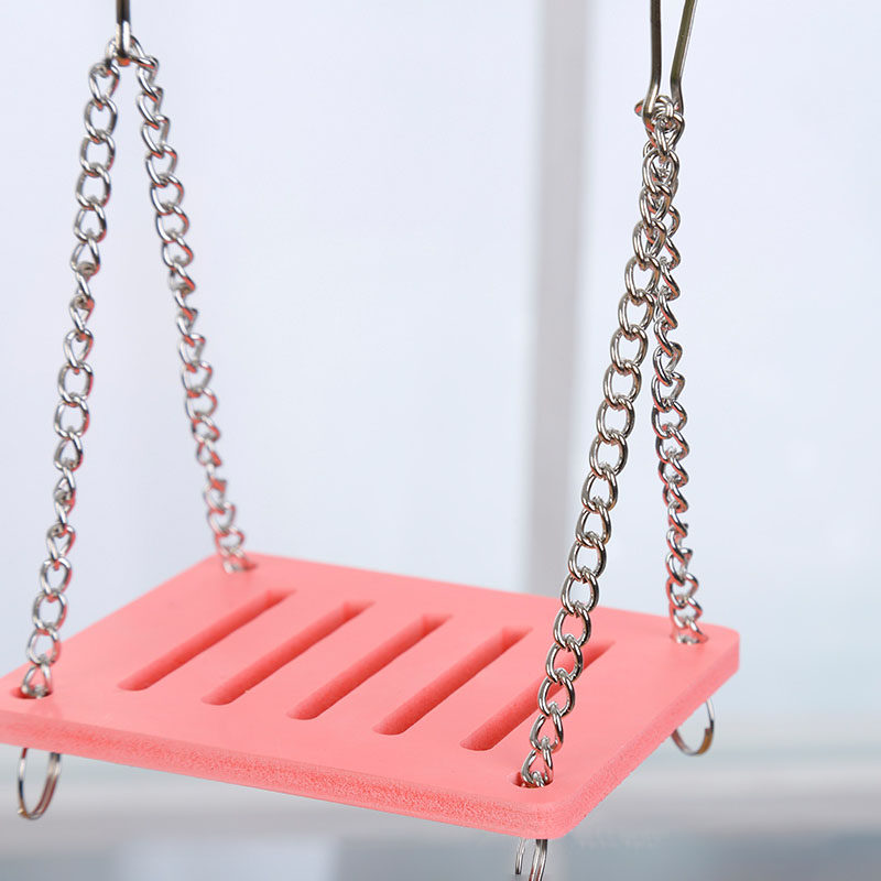 仓鼠秋千小宠玩具彩色生态制作秋千