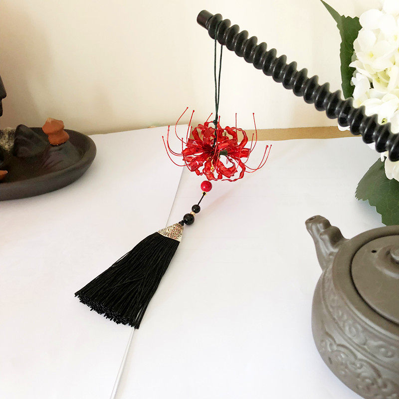挂件彼岸花钥匙扣流苏包包古风服饰动漫cos配饰挂饰