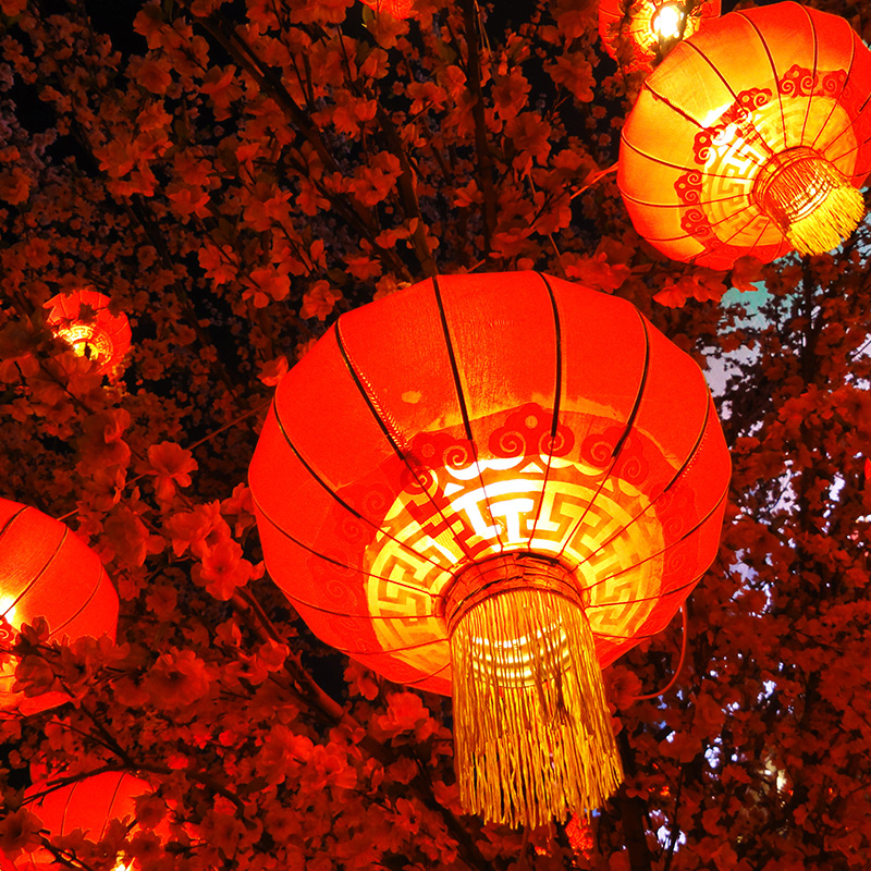 灯笼广告定制印字铁口绸缎绒布户外防水防晒灯笼