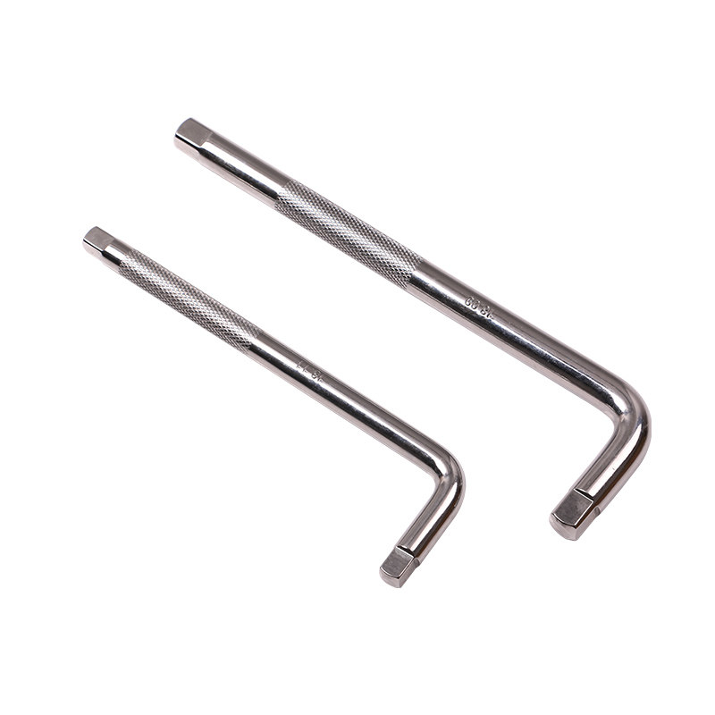 台湾原产l型弯杆扳手工具 加长杆套筒批头延长杆长短大飞中飞接杆