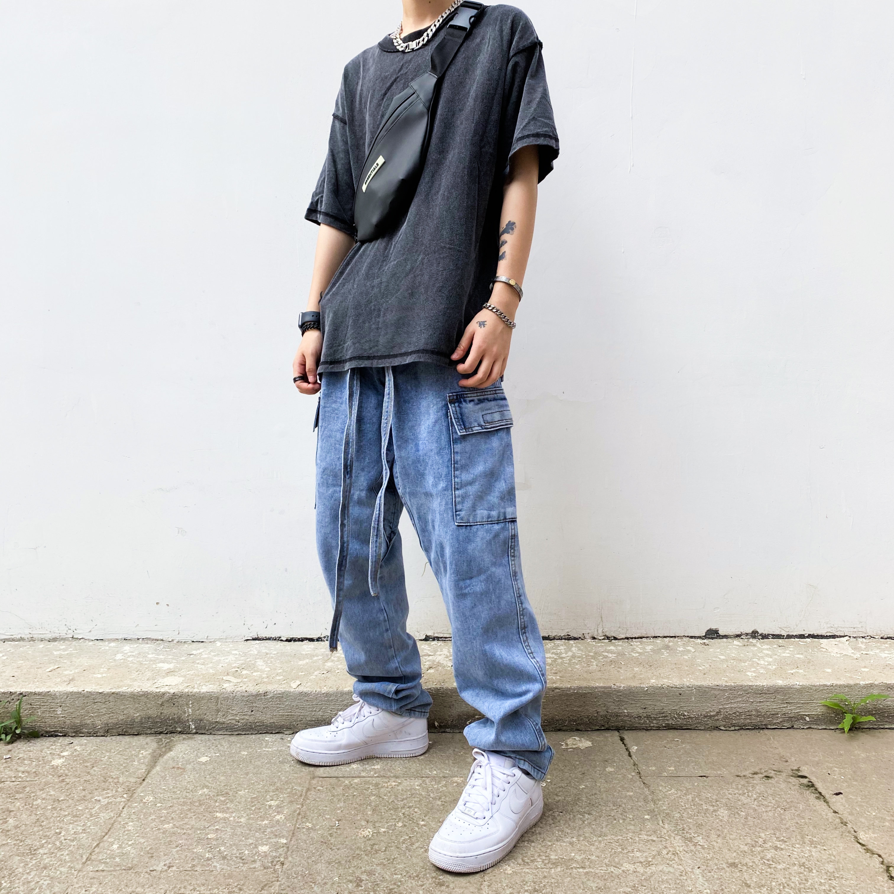 fog重磅风牛灰高街水洗主线季主线spnnx第六长裤牛仔裤