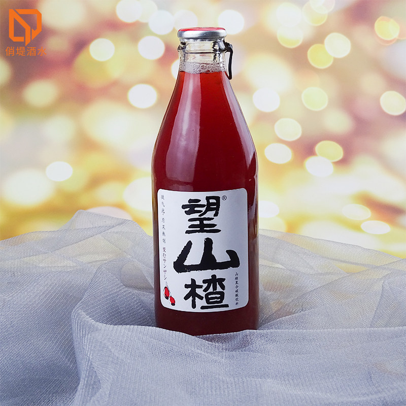 网红气泡开胃饮料微气碳酸桃花山楂300ml果味