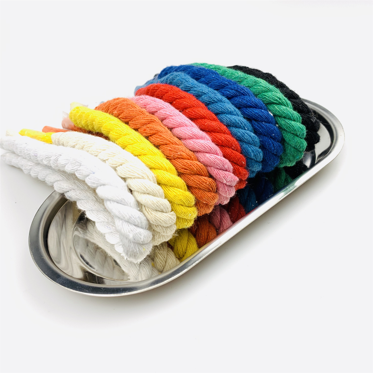 diy20米绳子装饰捆绑绳棉编织手工纯棉彩色绳子