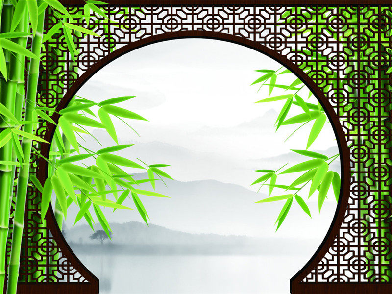 yy中国影楼喜庆玄关壁纸复古国风古典快手背景布类