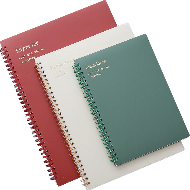 【笔记本】b5简约高中初中学生用笔记本子大学生复古方格线圈