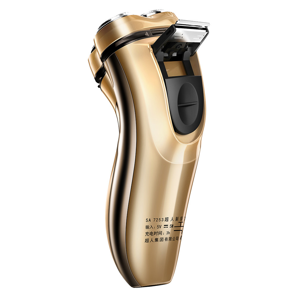 sid超人电动剃须刀全身水洗3头充电式胡须刀usb车载男士刮胡