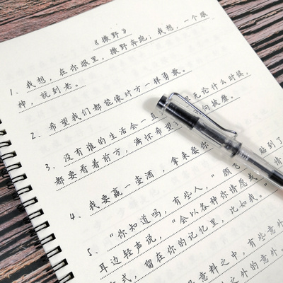 字帖原耽撒野伪装学渣木瓜黄巫哲小说语录周边练字帖
