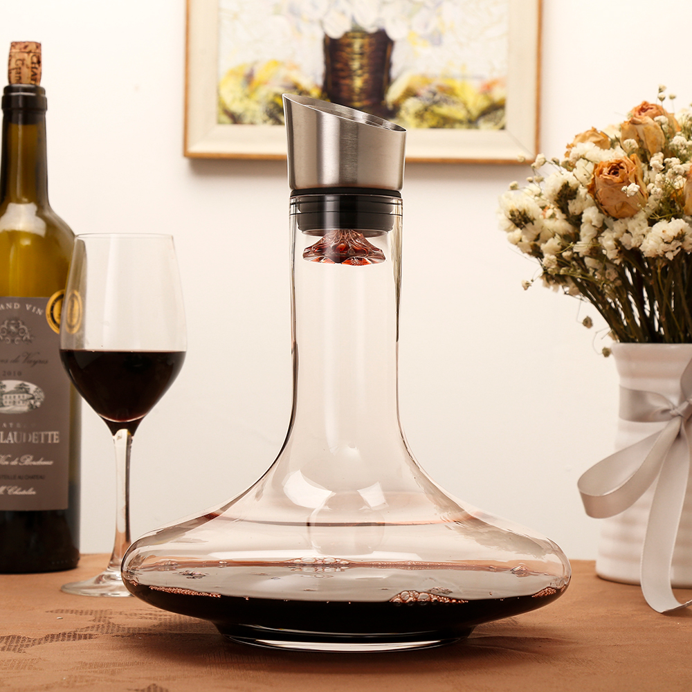 酒器醒酒北欧欧风瀑布无铅水晶玻璃快速红酒醒酒器