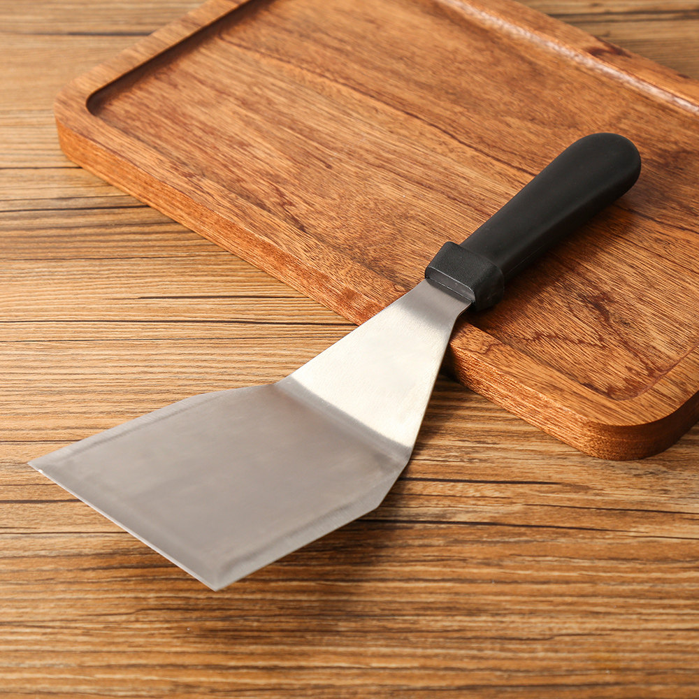 蛋糕铁板烧不锈钢牛排铲刀披萨生煎铲手抓工具三角煎铲