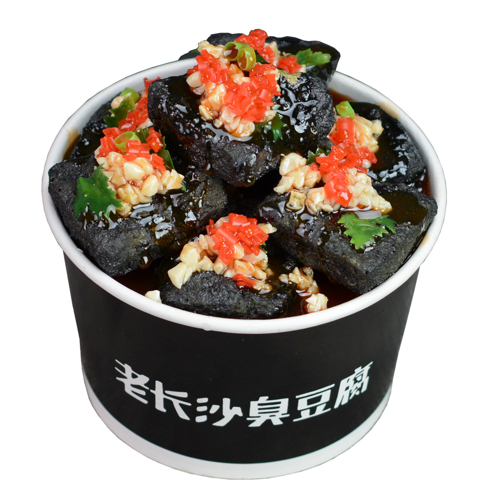 仿真长沙臭豆腐模型假包豆腐油炸小吃大盘样品仿真水果