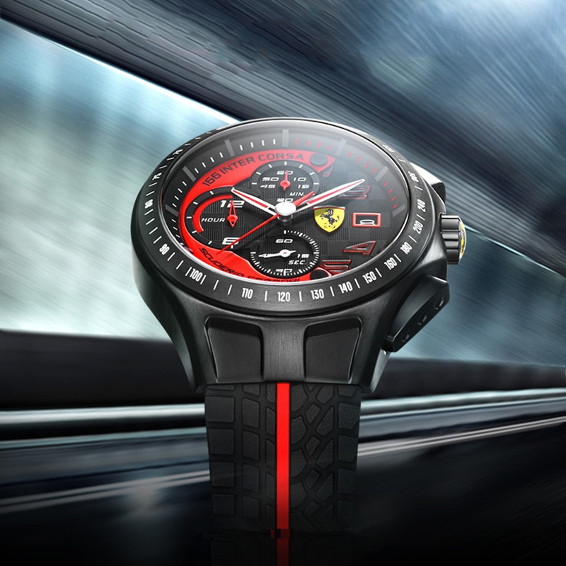 手表代购ferrari法拉利赛车运动计时pilota系列时尚欧美腕表