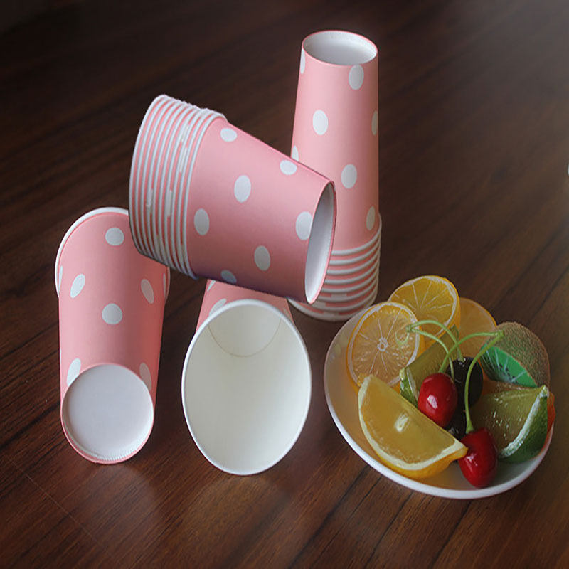 纸杯一次性彩色加厚生日派对节庆装饰用品环保餐具纸杯