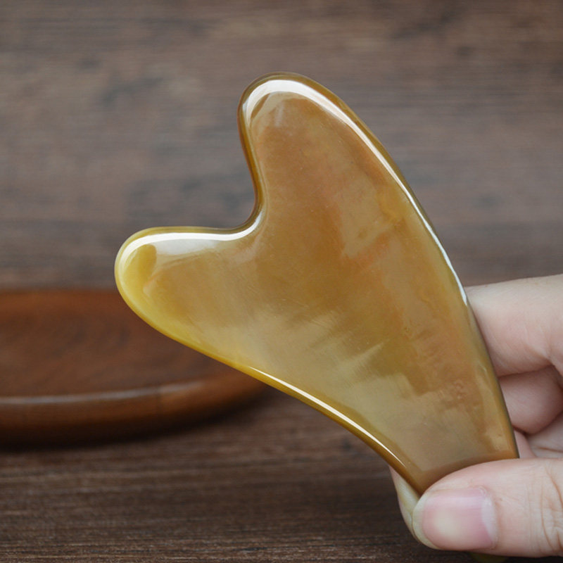 艾传牛角刮痧板面部美容女全身通用刮痧板腿部瘦腿脸眼刮经络按摩