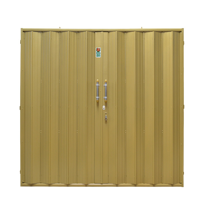 金虹推拉铁门拉闸闸门定制封板伸缩转页门金色庭院门