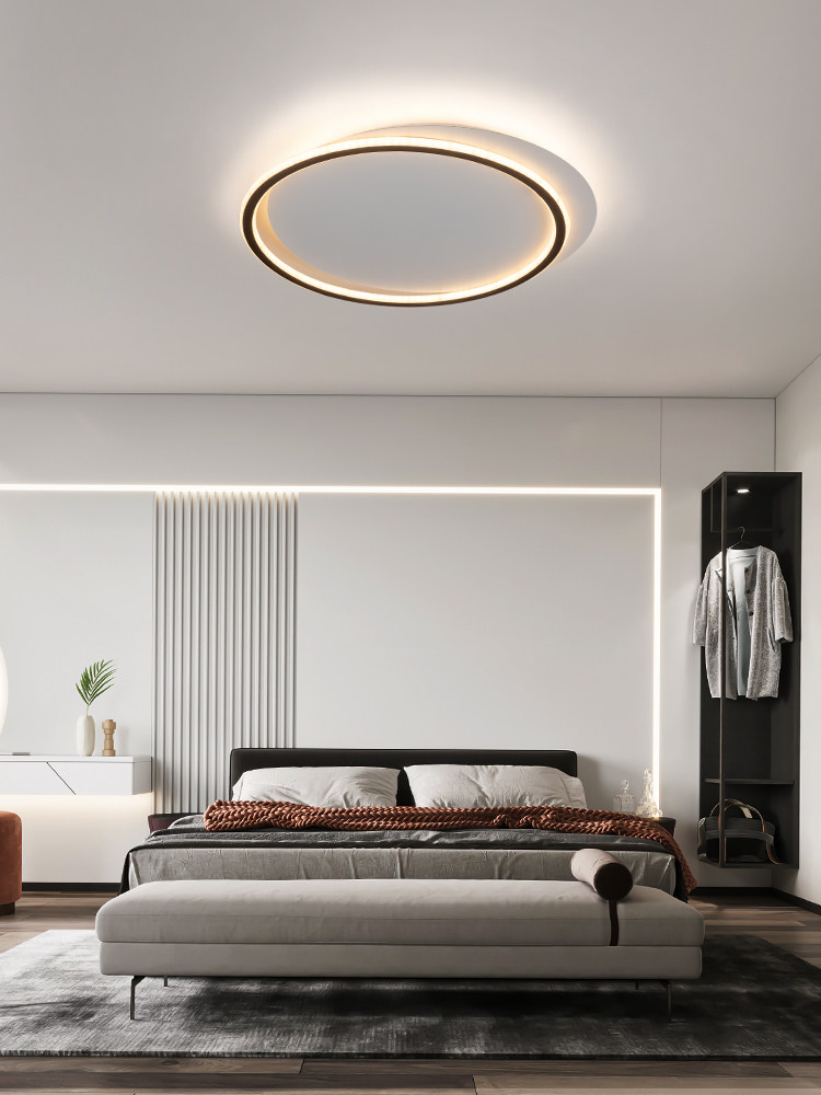 超薄简约吸顶灯led现代北欧圆形极简客厅创意餐厅