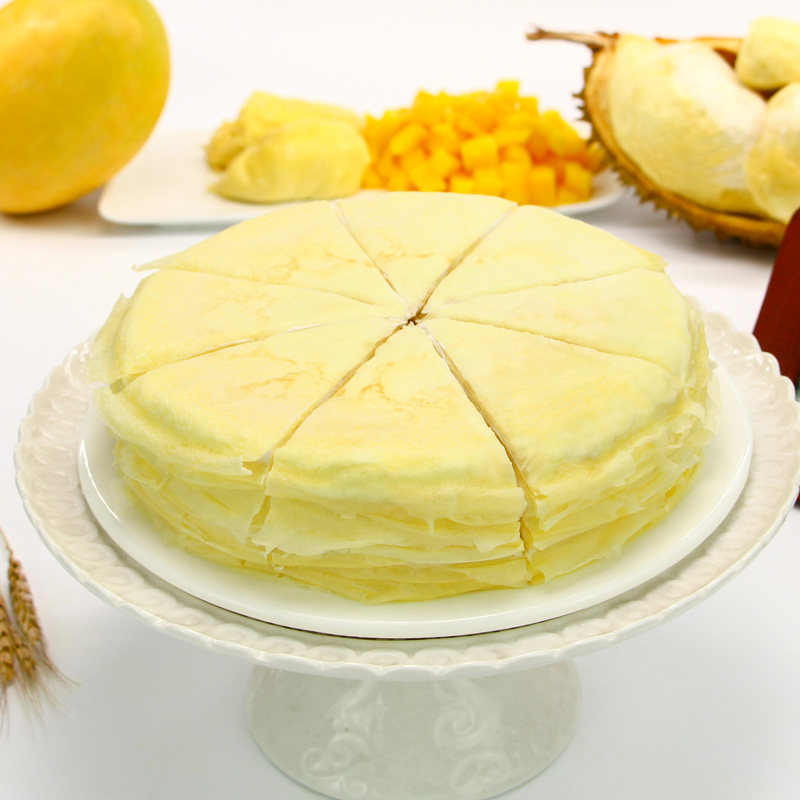 榴芒一刻榴莲千层蛋糕200元左右送朋友网红礼物