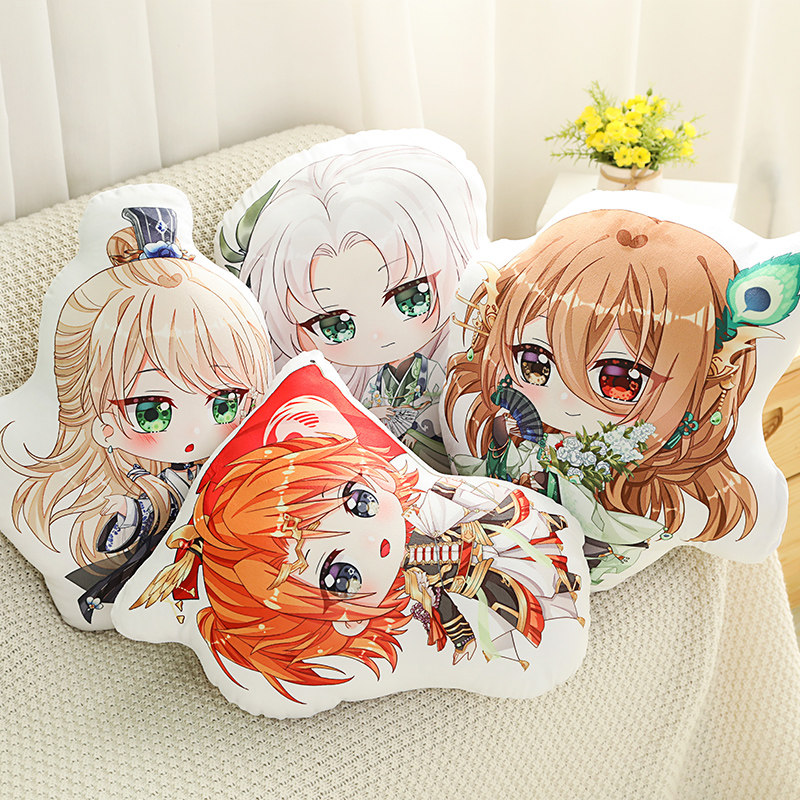 原创版食物语抱枕靠垫手游周边跳墙北京烤鸭动漫毛绒