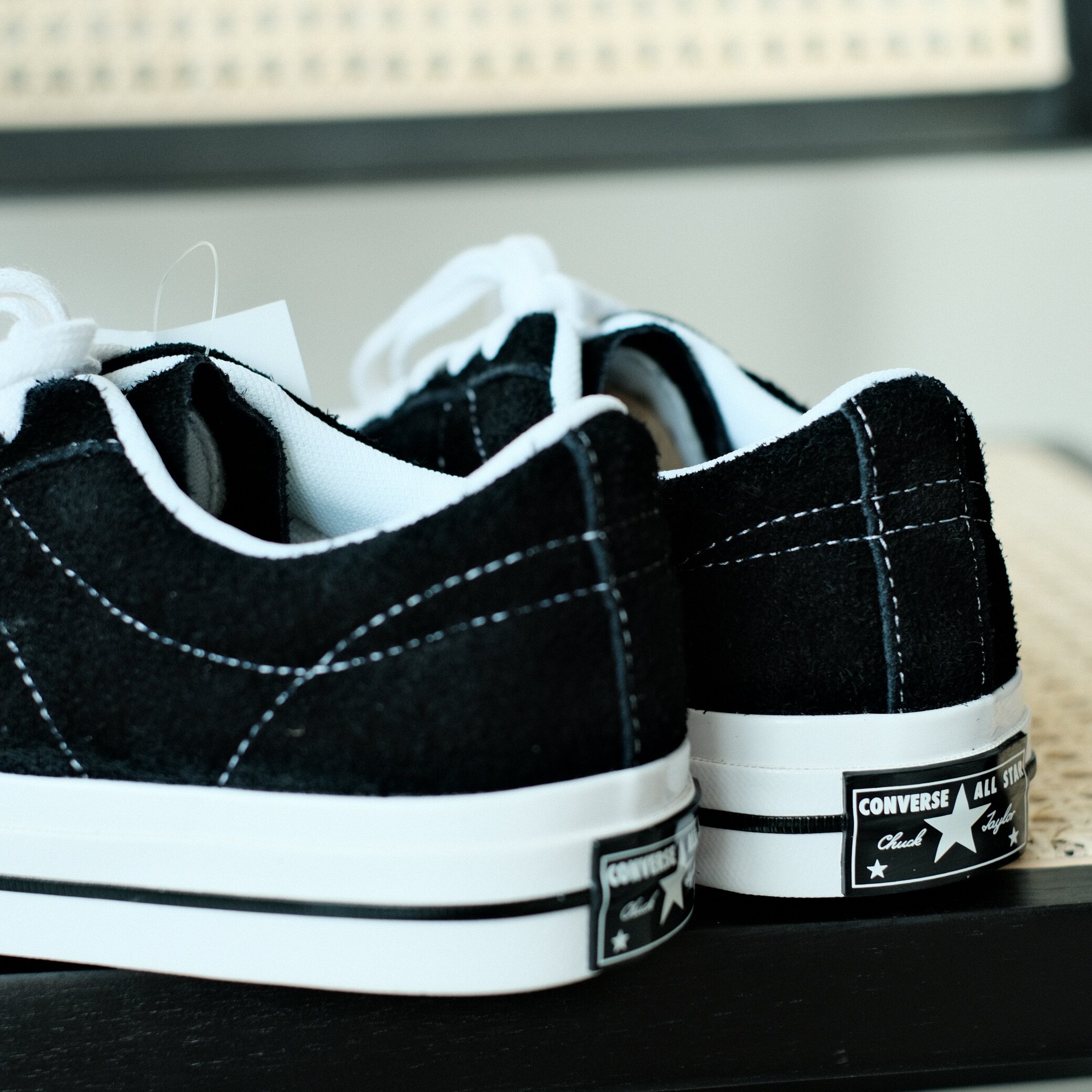 171587c款新款低帮板鞋三星标黑白色经典starconverse匡威one