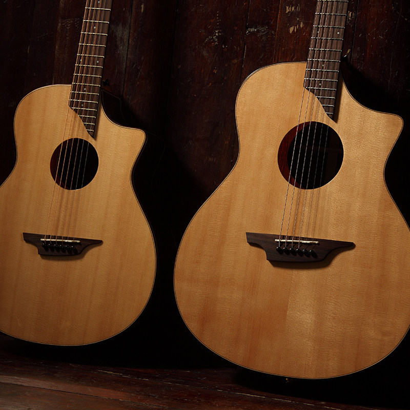 白熊音乐rainie小雨初学者入门男女36/41寸花月单板旅行民谣吉他