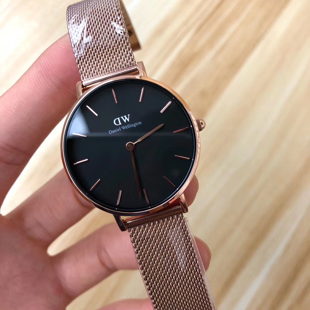 dw手表香港正品男女情侣编织钢带欧美腕表
