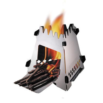 日本captain stag鹿牌不锈钢便携式三角卡片折叠炉柴火炉ug-0046_双氙