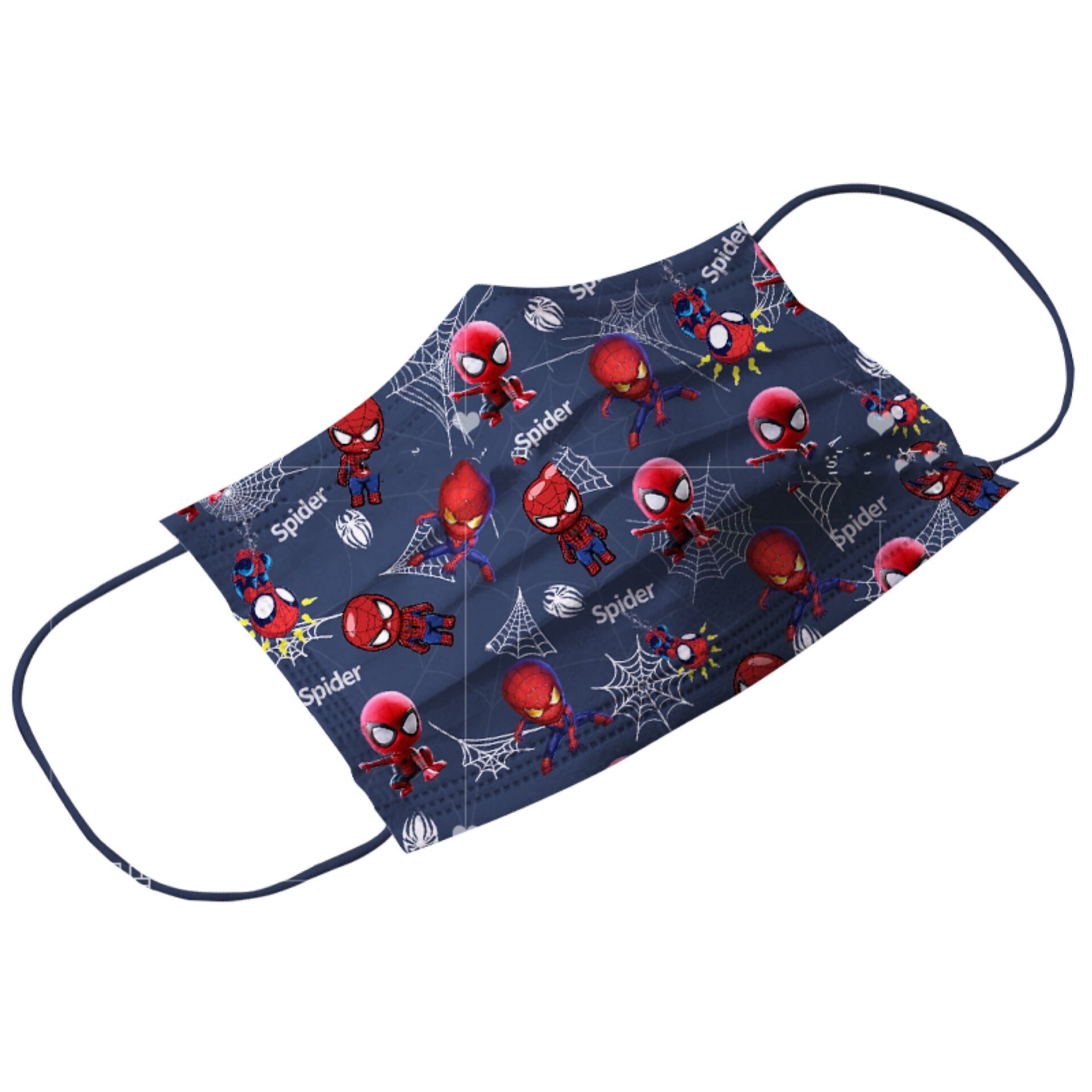 时尚彩色印花一次性口罩奥特曼蜘蛛侠图案网红个性口罩