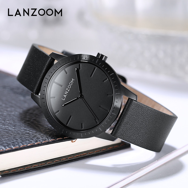 蓝族lanzoom手表男学生时尚潮流男士腕表运动石英表情人节国产腕表