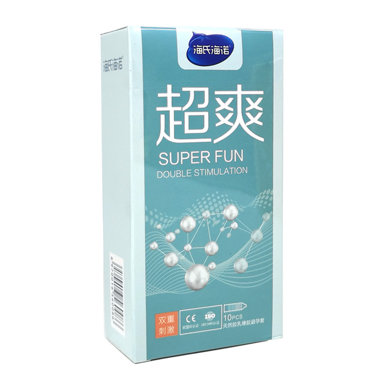 海氏海诺避孕套超爽螺纹凸点异型10只避孕套