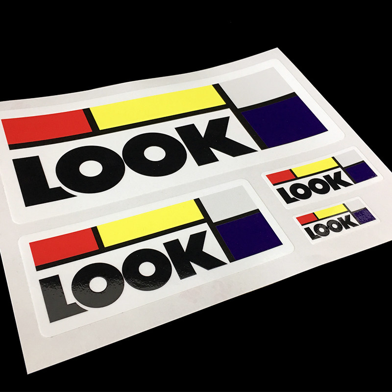 look个性队版环法防水定制山地车架贴纸车改自行车贴纸
