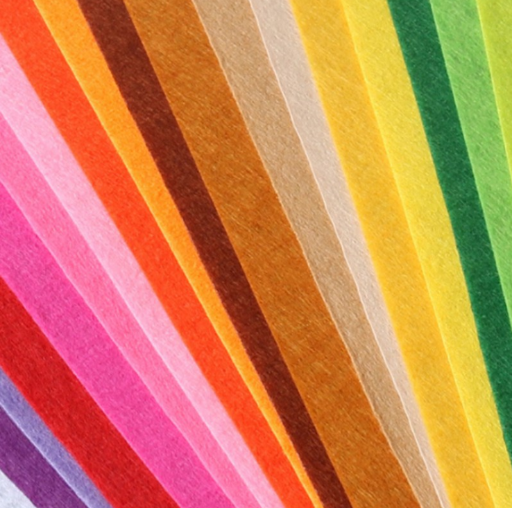 a4无纺布背景彩色彩色棉棉纸织布绒纸绒布植绒海绵垫