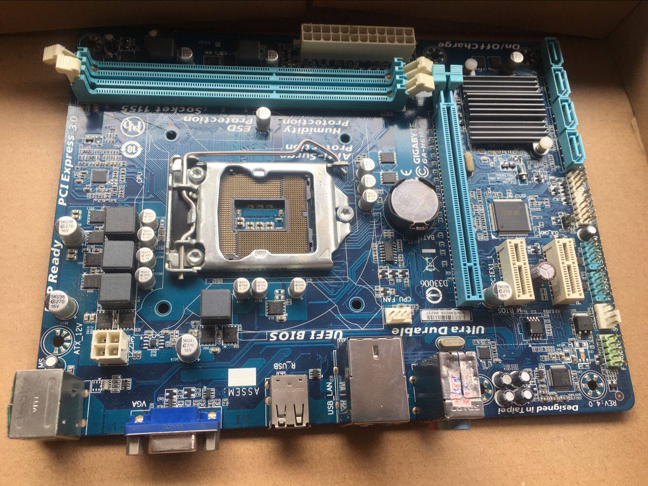 gigabyte技嘉h61mds2s1d2v主板1155针全固固态集成主板