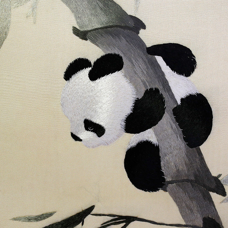 老秀蜀绣手工刺绣成品中国国风特色工艺品挂画刺绣