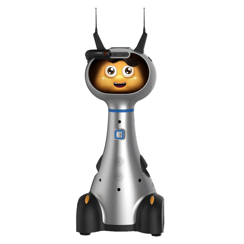 小胖机器人e03法宝前台商务迎宾测温门岗智能服务机器人