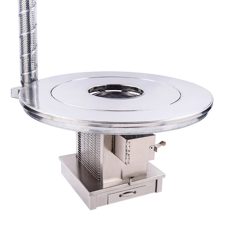 加厚不锈钢柴火炉子家用农村烤火火炉柴煤两用取暖炉