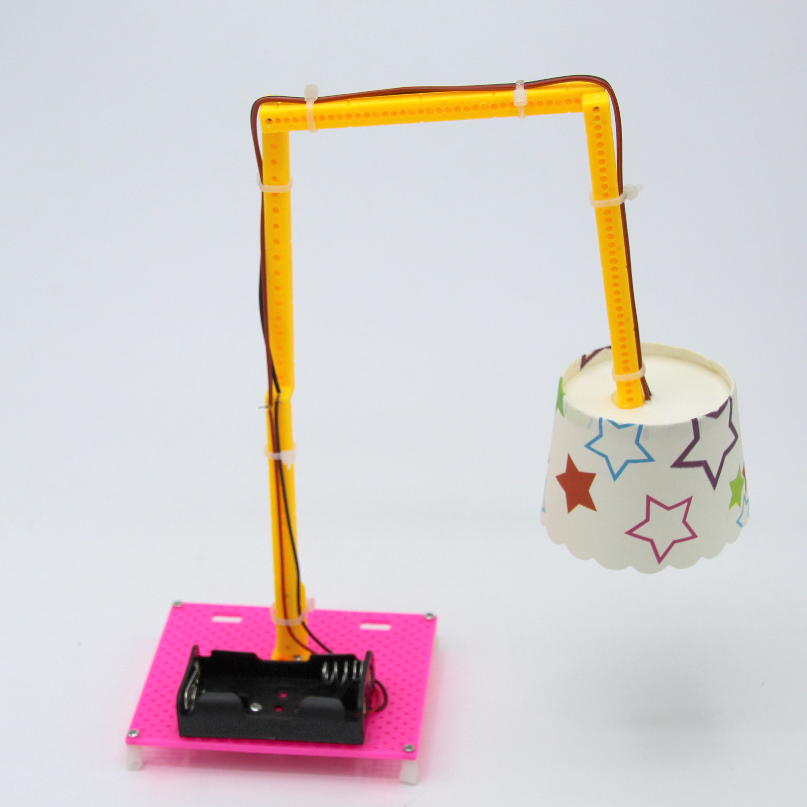 diy台灯伸展收缩变形纸杯小夜灯儿童手工创意其他手工制作