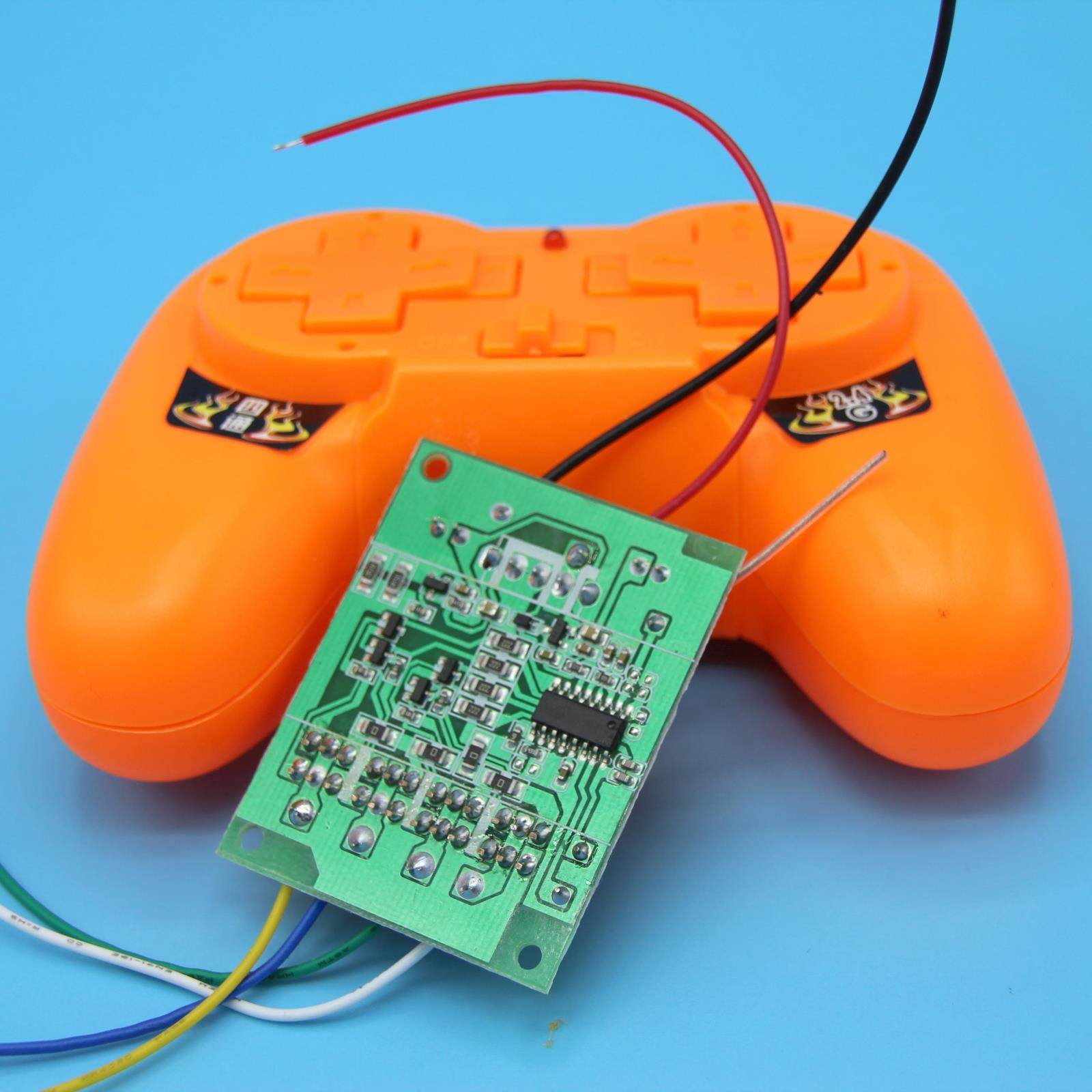 四通通道24g频率遥控器接收电路板远距离手工玩具遥控车升级件