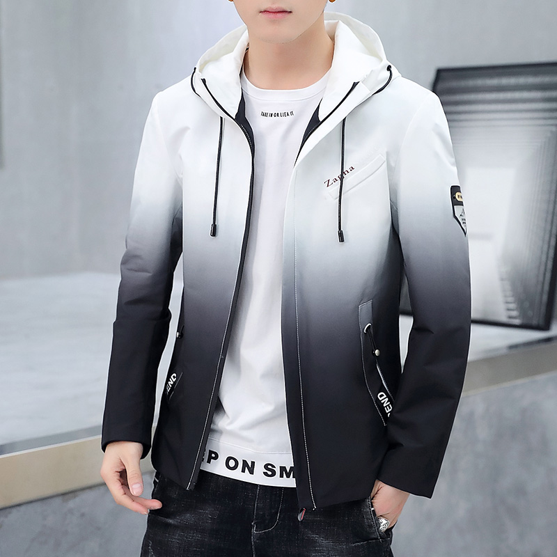 青少年秋季夹克男韩版修身上衣高中生初中潮流帅气学生春秋外套男