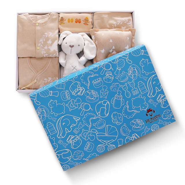 Newborn Clothes Baby Gift Box Colored Cotton 0-6 Months Pure Cotton Newborn Full Moon Baby Set Maternal and Child Supplies Newborn Clothes Baby Gift Box Colored Cotton 0-6 Months Pure Cotton Newborn Full Moon Baby Set Maternal and Child Supplies