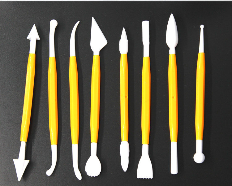 做超轻粘土工具套装8件套 diy彩泥制作手工配件u型压板搓泥板