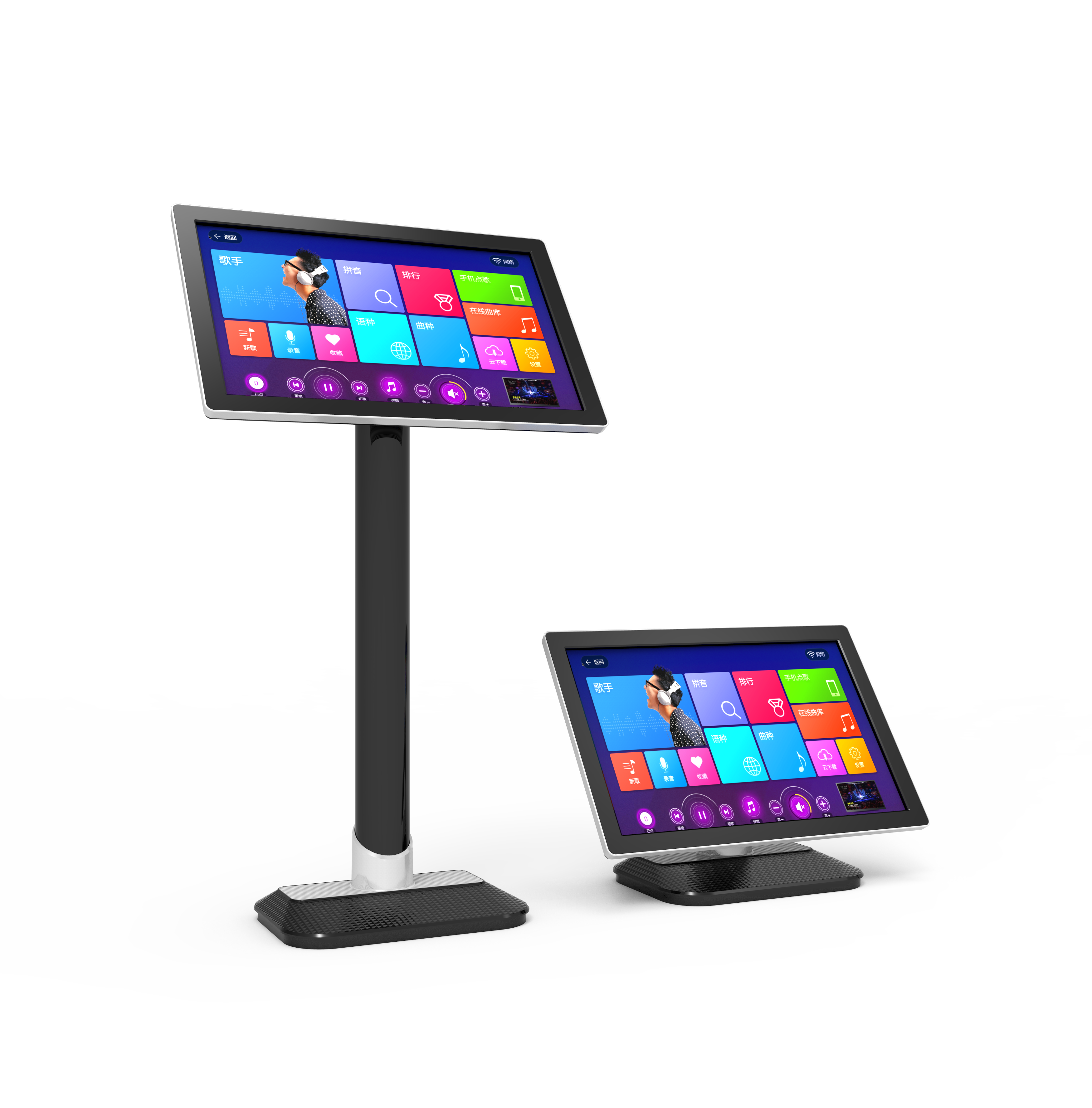 19寸22寸红外触摸屏点歌机显示器ktv点歌台雷石视易ktv