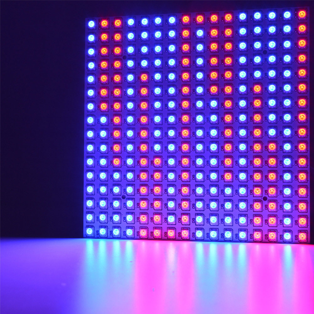 柔性全彩rgb像素ws2812bsk6812点阵显示屏8x3216x16led单灯