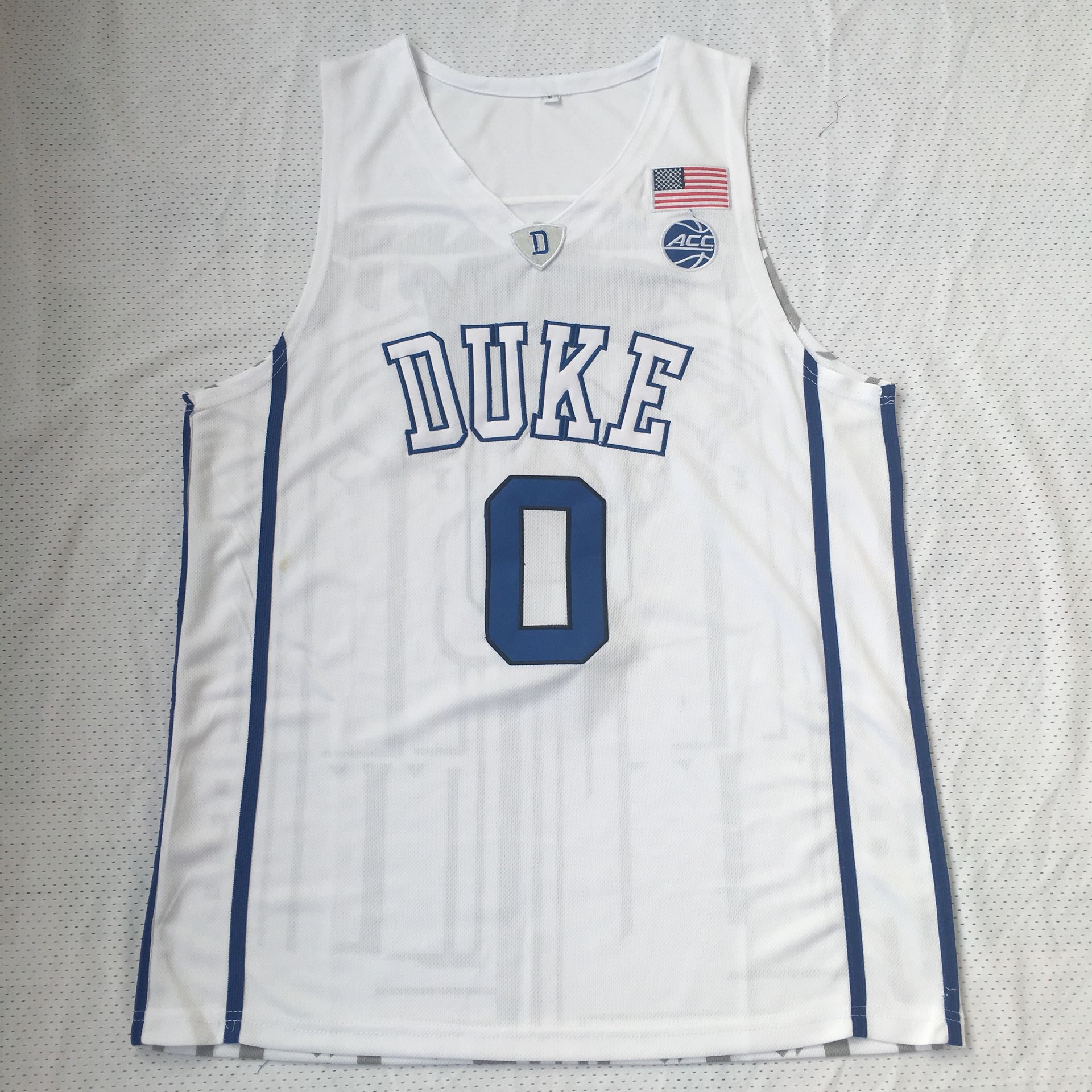 ncaa杜克大学塔图0号黑色篮球球服球衣背心篮球服