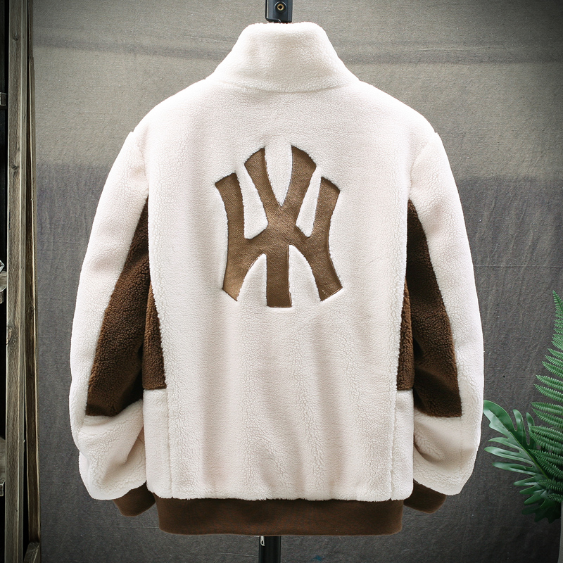 冬季加厚棉衣男韩版潮流保暖皮毛一体棉服帅气男装羊剪绒皮草外套