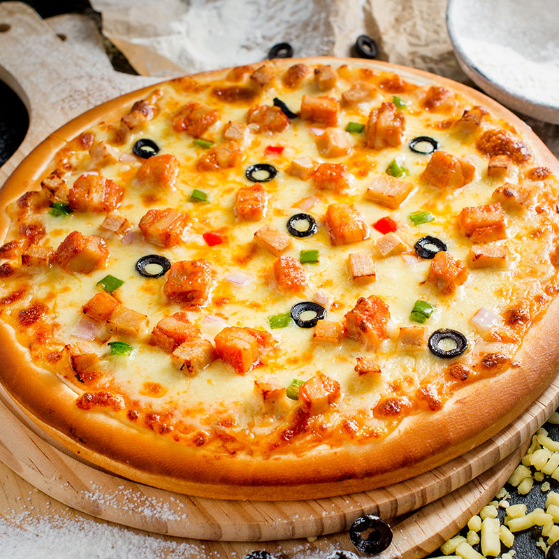 美臣披萨7寸奥尔良鸡肉比萨饼210g冷冻烘焙原料其他烘焙半成品