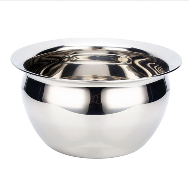 特厚不锈钢猪油盆带油缸鼓形涨形油桶调料打蛋盆