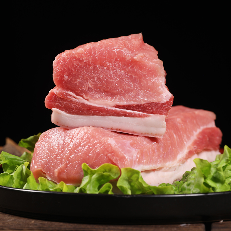 里脊猪肉1kg新鲜现杀农家通脊肉猪包邮生猪肉