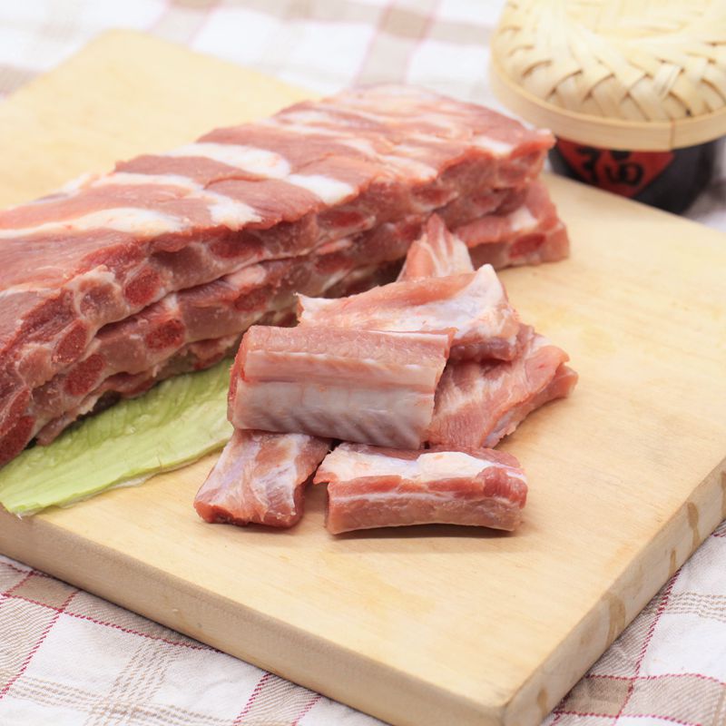 新鲜猪排骨精小排骨猪肋排现杀土猪排农家土猪肉3斤装包邮